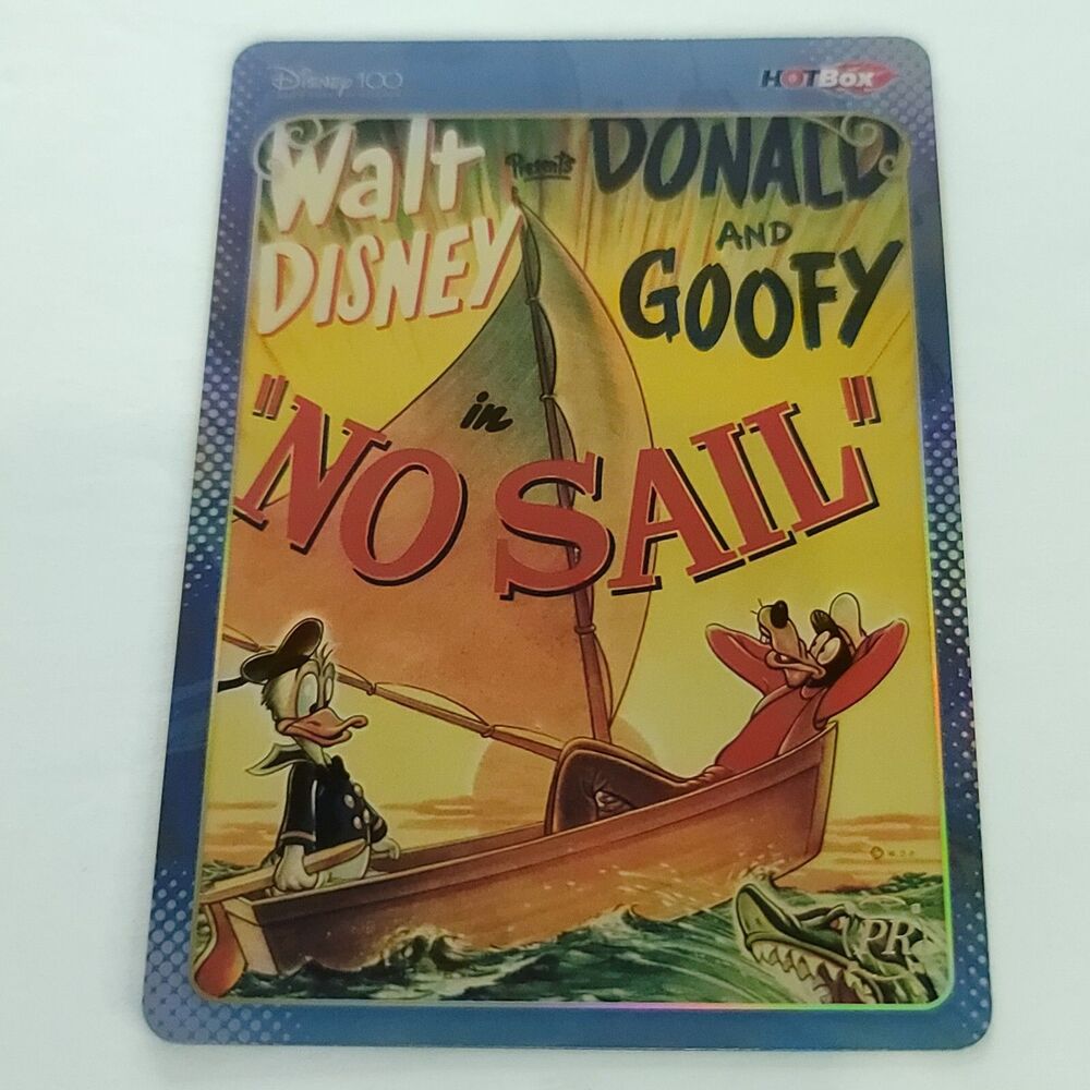 No Sail KAKAWOW Disney 100 Hot Box Donald Goofy Poster PR Holo HDM-HB-28
